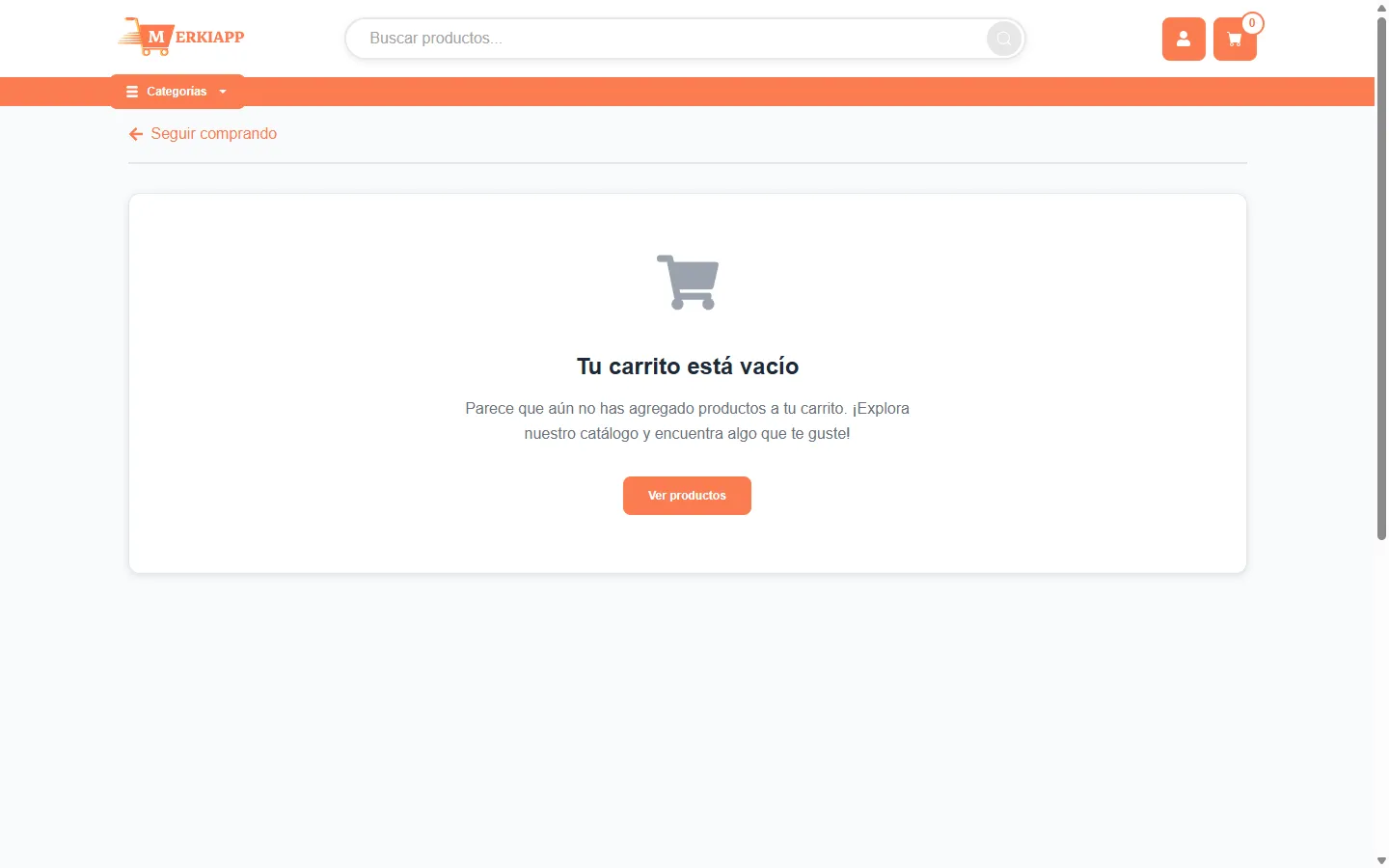 Carrito mostrando productos agrupados por proveedor.
